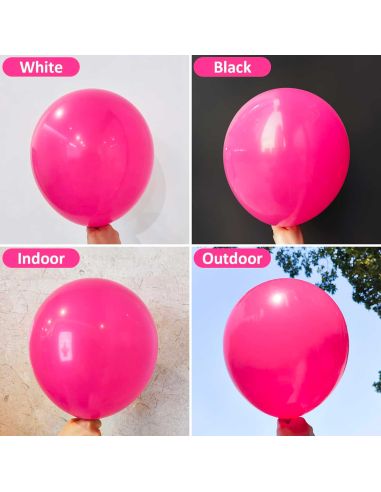 Sachet de 20 Ballons Fuschia - Dimensions : 30 x 30 cm