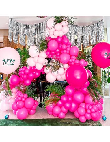 Sachet de 20 Ballons Fuschia - Dimensions : 30 x 30 cm
