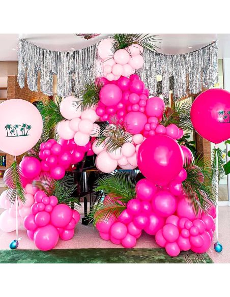 Sachet de 20 Ballons Fuschia - Dimensions : 30 x 30 cm