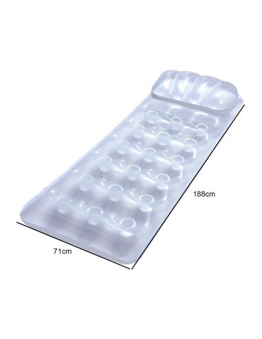 Matelas Gonflable Alvéolé avec Oreiller / Dimensions :  188x71x15 cm
