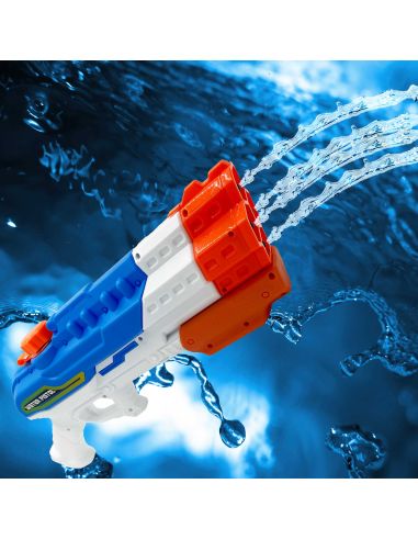 Pistolet à Eau à Pression 4 Jets Simultanés - 44cm