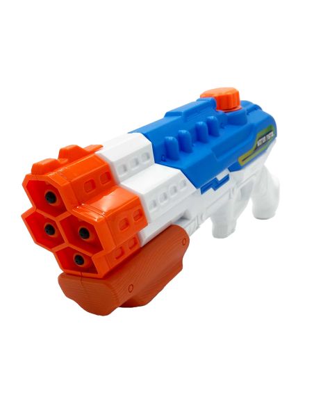 Pistolet à Eau à Pression 4 Jets Simultanés - 44cm