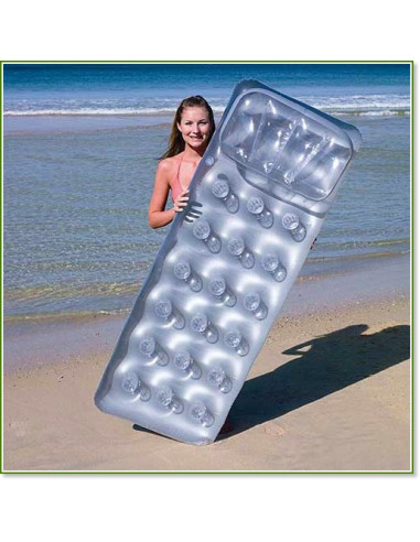 Matelas Gonflable Alvéolé avec Oreiller / Dimensions :  188x71x15 cm