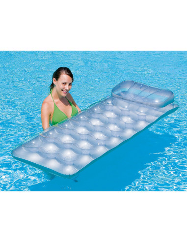 Matelas Gonflable Alvéolé avec Oreiller / Dimensions :  188x71x15 cm