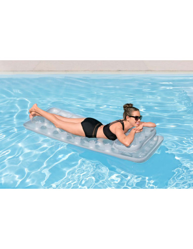 Matelas Gonflable Alvéolé avec Oreiller / Dimensions :  188x71x15 cm