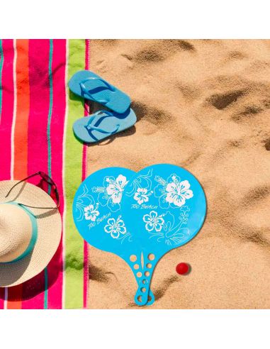 Ensemble 2 Raquettes de Plage + balle - coloris au choix