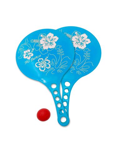 Ensemble 2 Raquettes de Plage + balle - coloris au choix