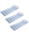 Pack de 3 Matelas Gonflables Alvéolé avec Oreiller - Dimensions :  188x71x15 cm