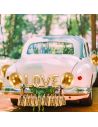 Kit de Décoration de Voiture Mariage - Ballons - Guirlande
