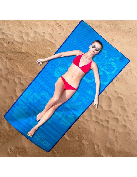 Natte  de Plage Roulée Imprimée 178 x 86 cm - 2 Modèles Différents