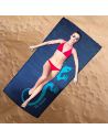 Natte  de Plage Roulée Imprimée 178 x 86 cm - 2 Modèles Différents