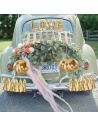 Kit de Décoration de Voiture Mariage - Ballons - Guirlande