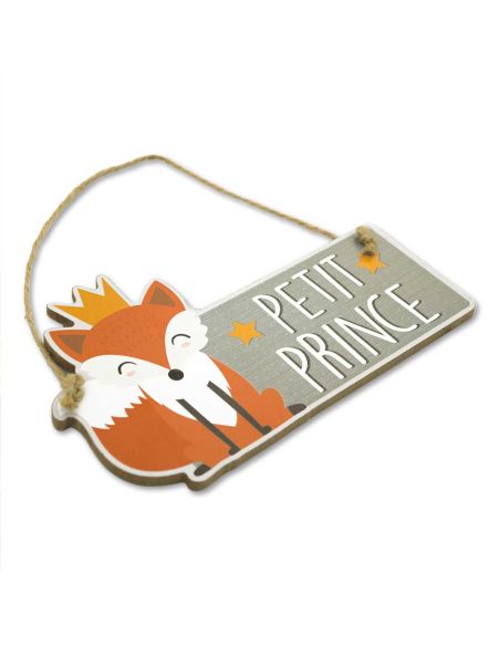 Plaque à suspendre Petit Prince - Dimensions : 20 x 12,5 x 0,5 cm