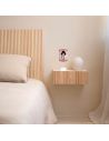 Lampe de Chevet Chat Chapeau Pois Rouges - Dimensions : 32 x 12 cm