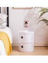 Lampe de Chevet Chat Chapeau Pois Rouges - Dimensions : 32 x 12 cm