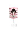 Lampe de Chevet Chat Chapeau Pois Rouges - Dimensions : 32 x 12 cm