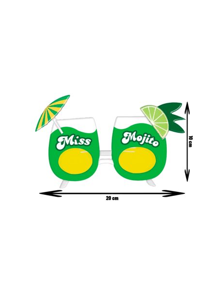 Lunettes Fantaisie Miss Mojito - Taille unique