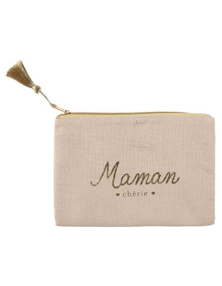 Pochette en Gaze De Coton - 6 modèles Disponibles - Dimensions : 19 x 15 cm