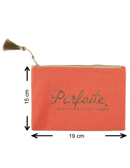 Pochette en Gaze De Coton - 6 modèles Disponibles - Dimensions : 19 x 15 cm