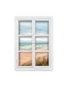 Fenêtre Décorative en Trompe l'œil Vue Plage