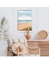 Fenêtre Décorative en Trompe l'œil Vue Plage