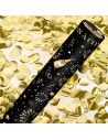 Lot de 4 Canons à Confettis Ronds Dorés et Noirs "Bonne Année"