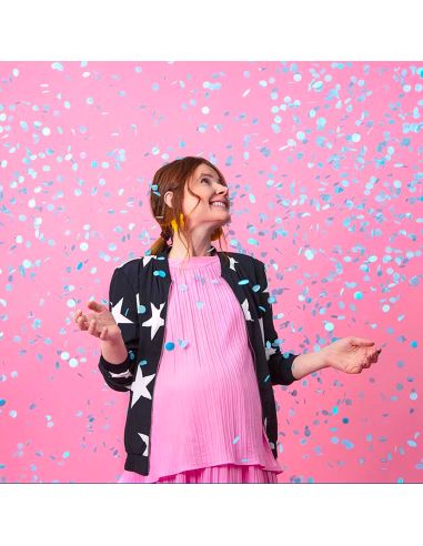 Canon à confettis "Gender Reveal – Garçon" – Révélation de genre surprise