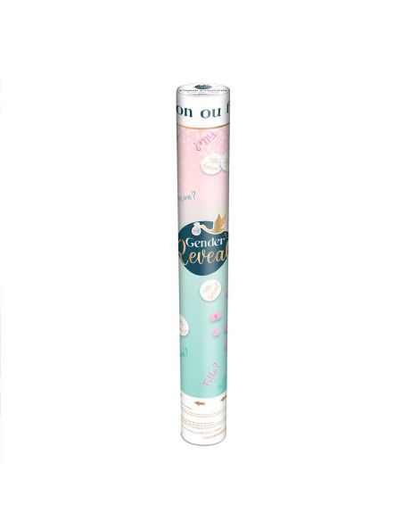 Canon à confettis "Gender Reveal – Garçon" – Révélation de genre surprise
