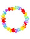 Pack de 10 Colliers hawaïens à Fleurs en Tissu Multicolore