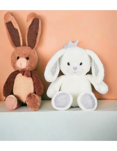 Ours ou Lapin en Peluche - Hauteur assis : 25 cm
