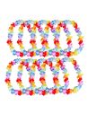 Pack de 10 Colliers hawaïens à Fleurs en Tissu Multicolore