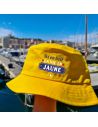 Chapeau bob "Ici on boit la vie en jaune" - Taille Unique