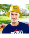 Chapeau bob "Ici on boit la vie en jaune" - Taille Unique