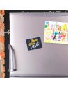 Magnet "Papy chéri que j'aime à la folie" - Dimensions : 8 x 6 cm
