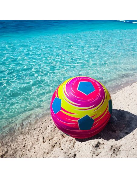 Ballon de Plage Multicolore Dégonflable / Ø23 cm