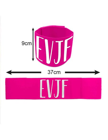 Brassard "Team EVJF" Enterrement Vie de Jeune Fille - Taille Unique