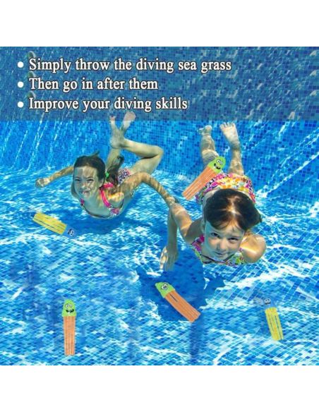 Jeu Aquatique - 6 Pieuvres Lestées - Dimensions : 11 x 3 cm