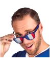 Lunettes - bleu, blanc, rouge
