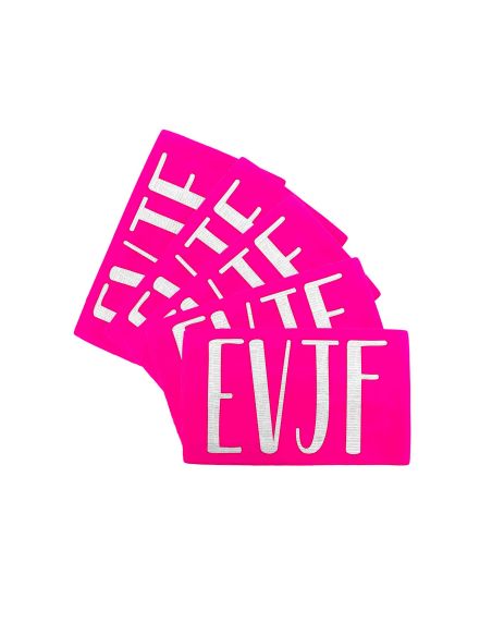 Lots de 5 Brassards "Team EVJF" Enterrement Vie de Jeune Fille - Taille Unique