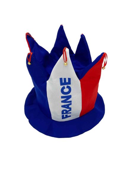 Chapeau bouffon France - bleu, blanc, rouge