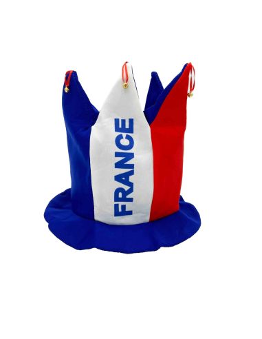 Chapeau bouffon France - bleu, blanc, rouge