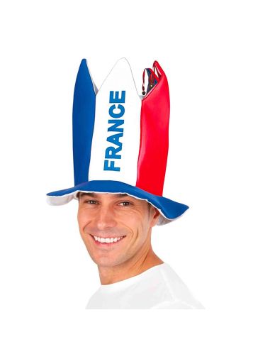 Chapeau bouffon France - bleu, blanc, rouge