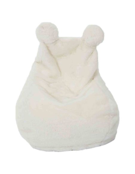 Fauteuil Enfant Imitation Fourrure "ted" 54cm Blanc - 40 x 50 x 54 cm