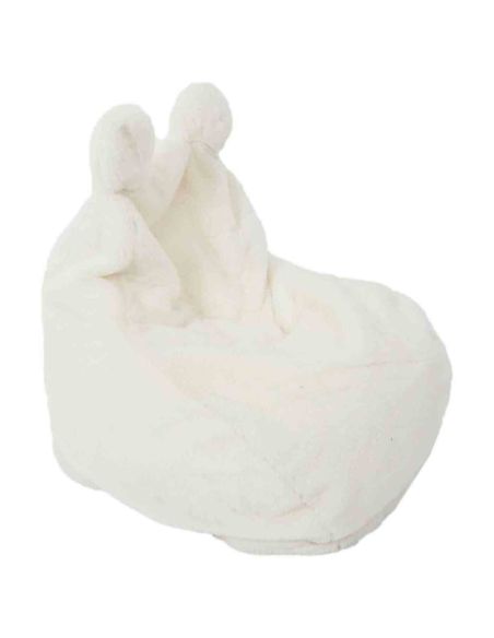 Fauteuil Enfant Imitation Fourrure "ted" 54cm Blanc - 40 x 50 x 54 cm