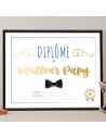 Cadre Diplôme du Meilleur Papy - Dimensions :  25,5 x 21 x 1,5 cm