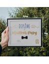 Cadre Diplôme du Meilleur Papy - Dimensions :  25,5 x 21 x 1,5 cm