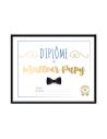 Cadre Diplôme du Meilleur Papy - Dimensions :  25,5 x 21 x 1,5 cm
