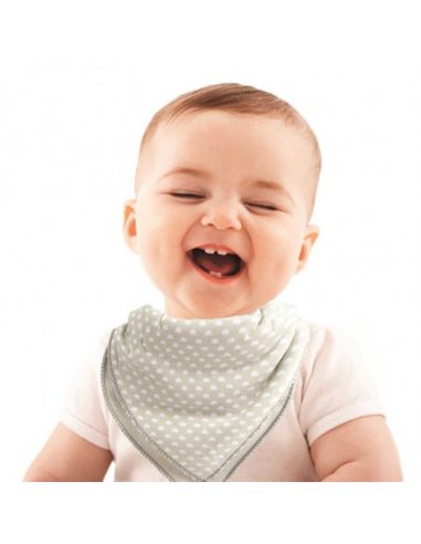 Lot de 2 Bavoir Bandana Bébé - Taille unique - Coloris au choix