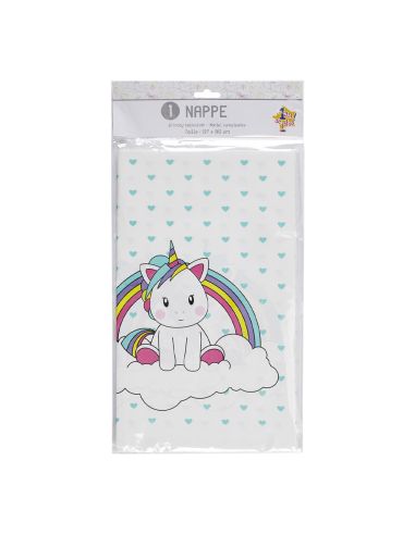 Nappe anniversaire Licorne - Dimension 137 x 183 cm