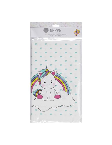 Nappe anniversaire Licorne - Dimension 137 x 183 cm